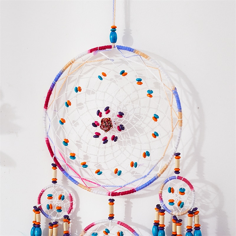 Handwoven tapestry dream catcher moon wall decoration pendants creative home wall hanging room wall decoration4