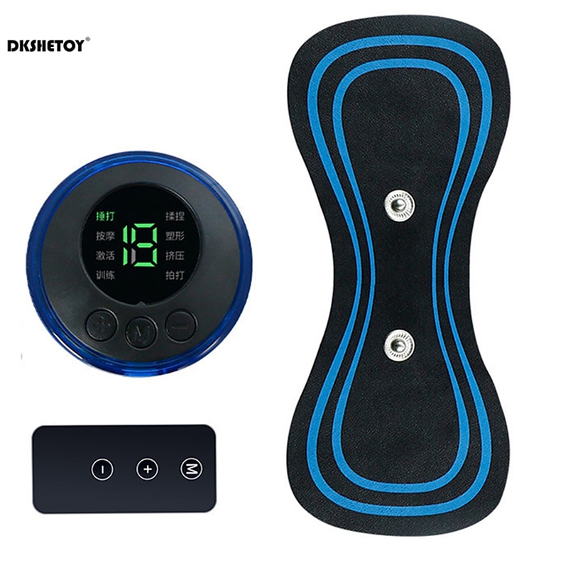 LCD Display EMS Neck Stretcher Electric Massager 8 Mode Cervical Massage Patch Pulse Muscle Stimulator Portable Relief Pain3