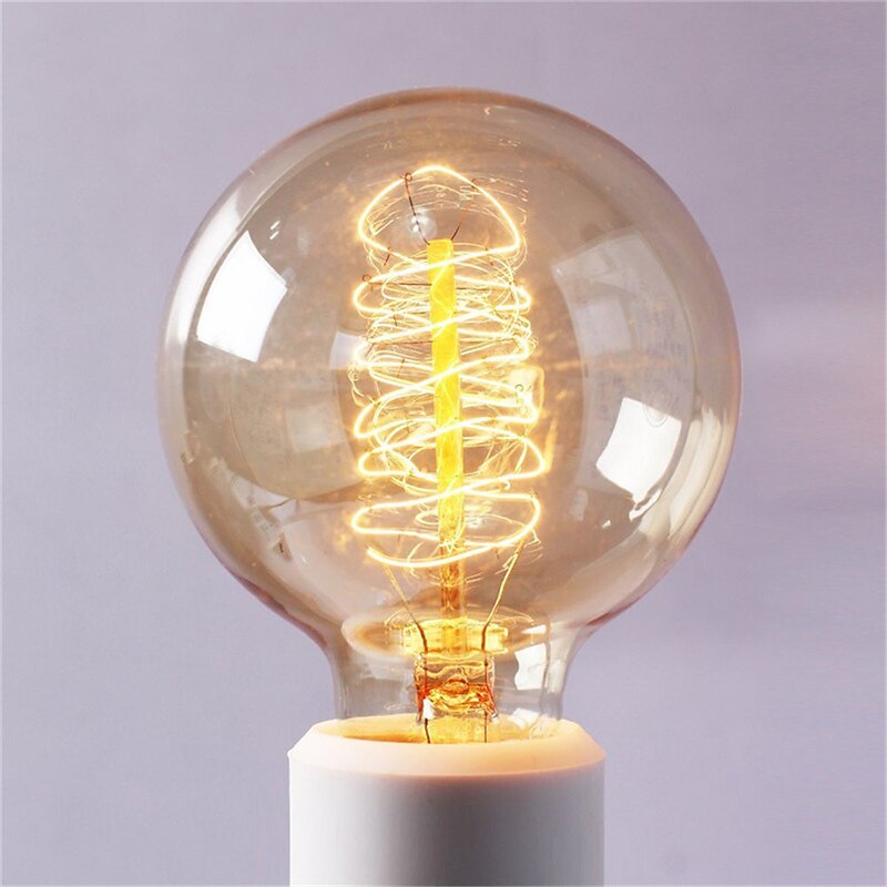 3pcs 2pcs 1pcs Retro Edison Bulb E27 220V 40W Light Bulb G80 Filament Vintage Ampoule Incandescent Spiral Lamp Home Decor4