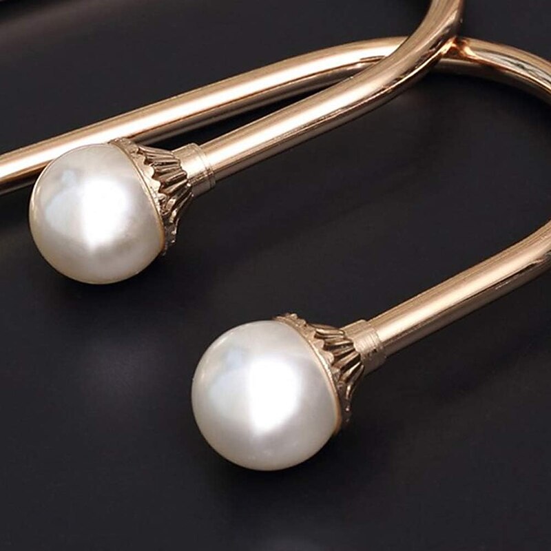 2 Pcs Metal Curtain Holdback Curtain Tie Backs Drapery Tiebacks Accessories Window Treatments Buckles Wall Hooks for Home Hotel Window Decor4