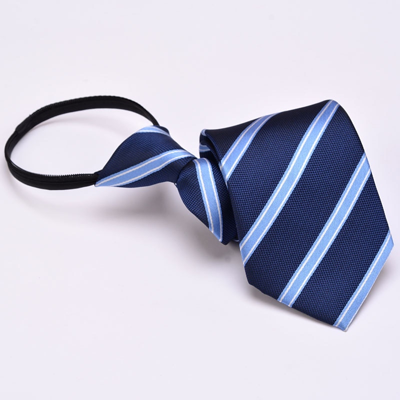 Men's Neckties Zip Tie Men Ties Zipper Tie Adjustable Bow Polka Dot Plain Striped Wedding Birthday Party3