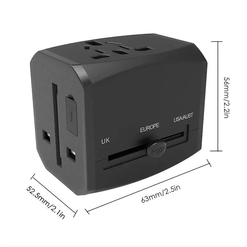 Small Travel Plug Multi-Function Power Conversion Plug Global Universal Power Adapter Socket Smart Travel Fast Charging Equipment2