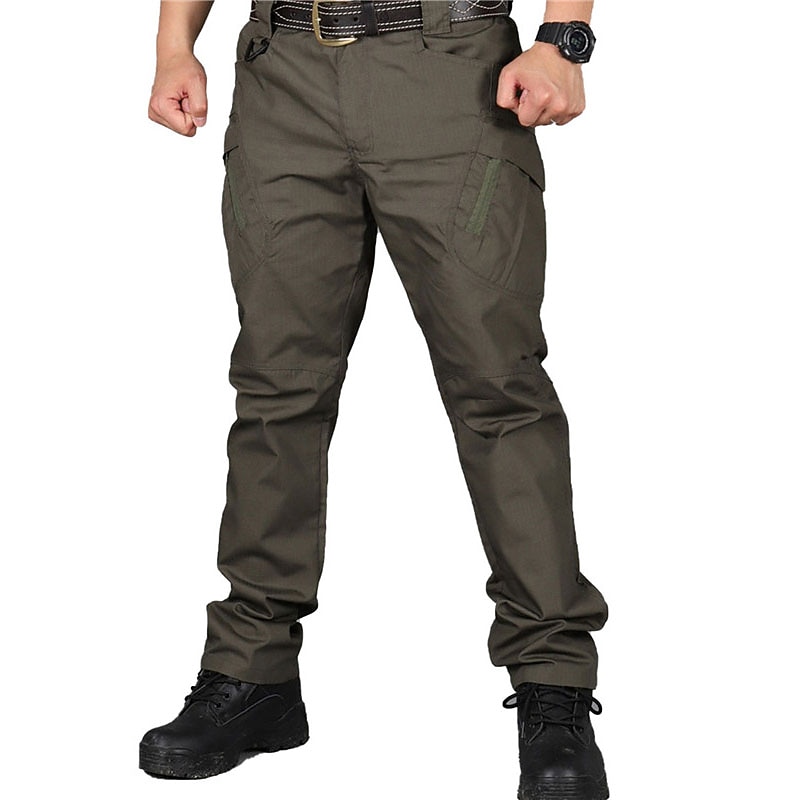 Men's Cargo Pants Tactical Pants Trousers Multi Pocket Plain Wearable Outdoor Casual Daily Cotton Blend Sports Fashion Black Army Green