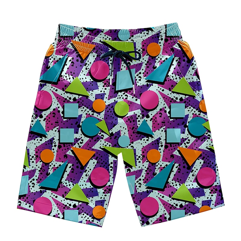Doll Retro Vintage 1980s Beach Shorts Men's Costume Vintage Cosplay Vacation Beach Shorts4