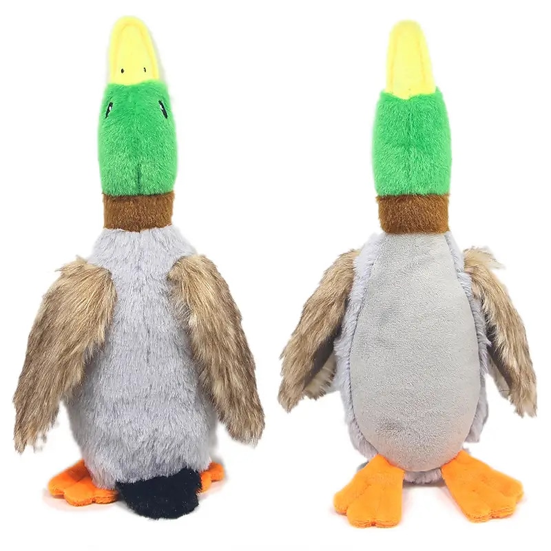 Cute Plush Duck Sound Toy Stuffed Squeaky Animal Squeak Dog Toy Cleaning Tooth Dog Chew Rope Toys4