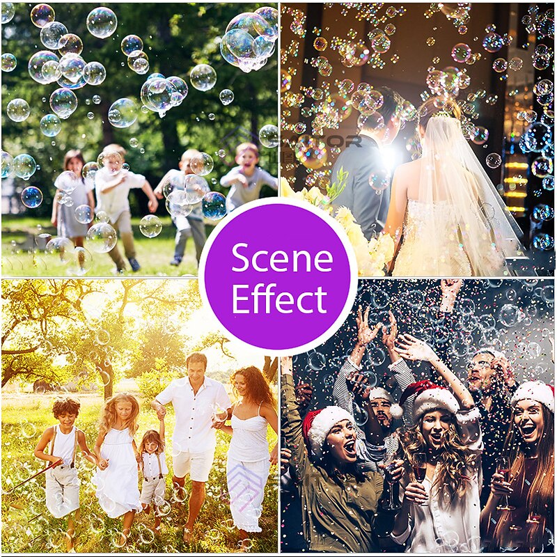 Stage Effect Bubble Machines EU/US/UK Suitable for Parties Weddings and Holiday Parties to Create Atmosphere Effects3