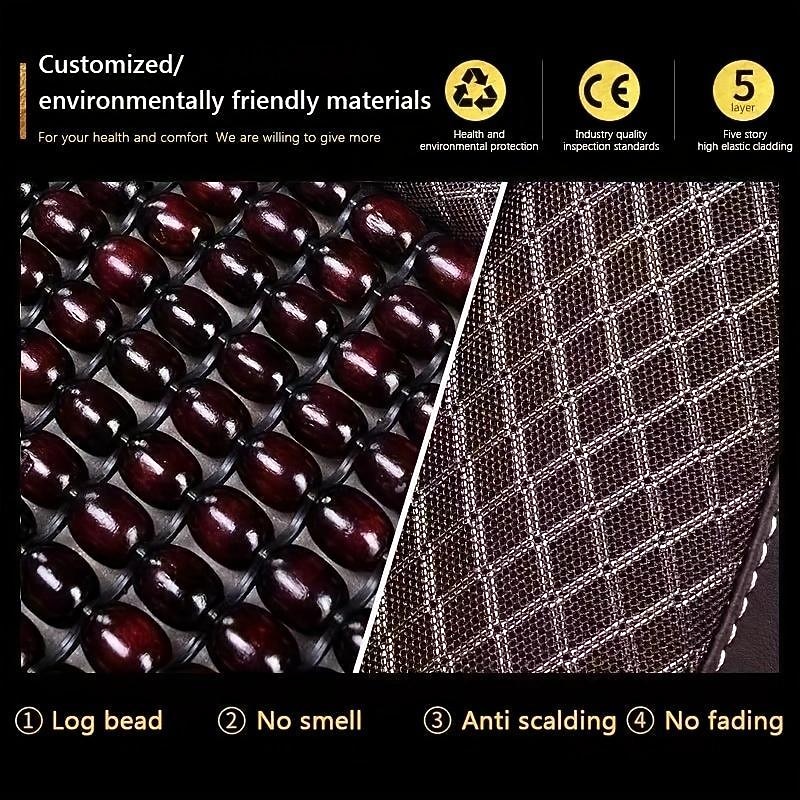 Summer Wood Beads Car Cushion Breathable Beads Car Seat Cushion Single Seat Four Seasons General Cool Cushion Single Piece4