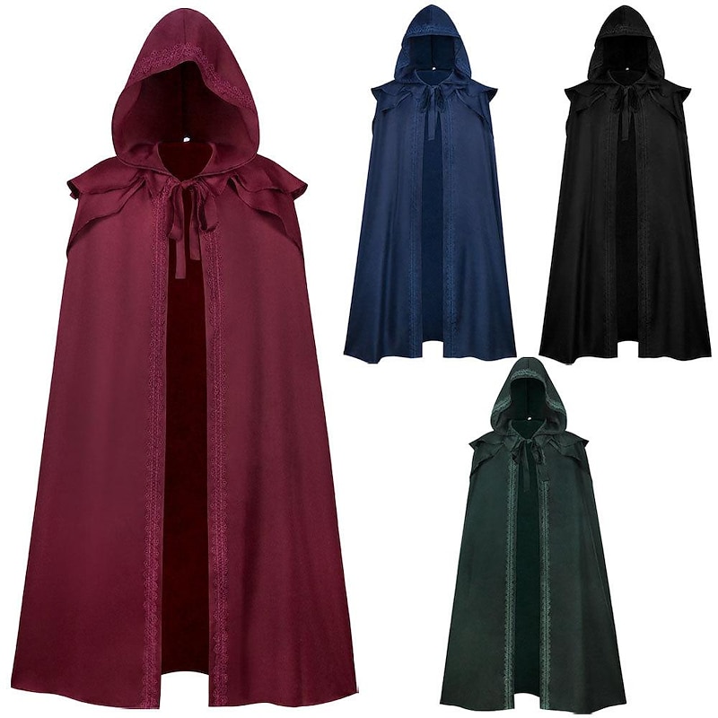Plague Doctor Witches Vintage Punk & Gothic Medieval 18th Century 17th Century Cape Cosplay Costume Cloak Men's Women's Costume Vintage Cosplay Performance Stage Masquerade Cloak Halloween