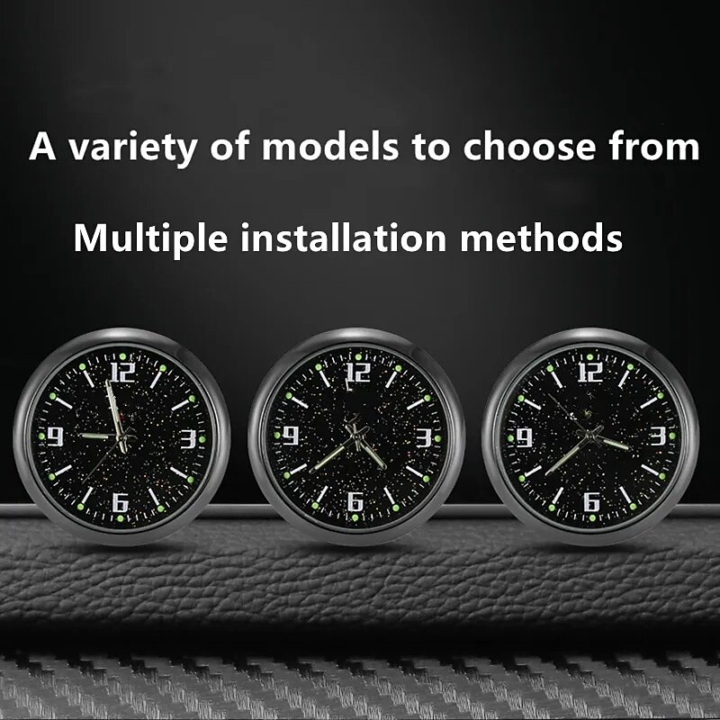 New Upgrade Car Refit Accessories With Luminous Star Sky Clock Electronic Quartz Ornaments Watch Clock Apply for All Car4
