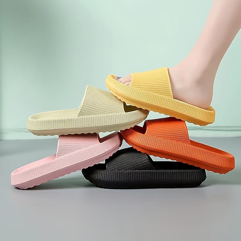 Comfortable Lightweight Antibacterial Slides - Deodorant, Memory Foam, Non-Slip Indoor/Outdoor Slippers in Multiple Colors2