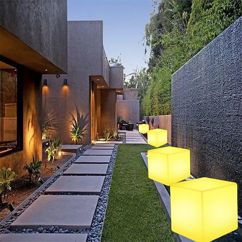 16 Color Switching Luminous Square Light Remote Control USB Charging Waterproof LED Luminous Cube LED Square Light Design Light Party Decoration Light2