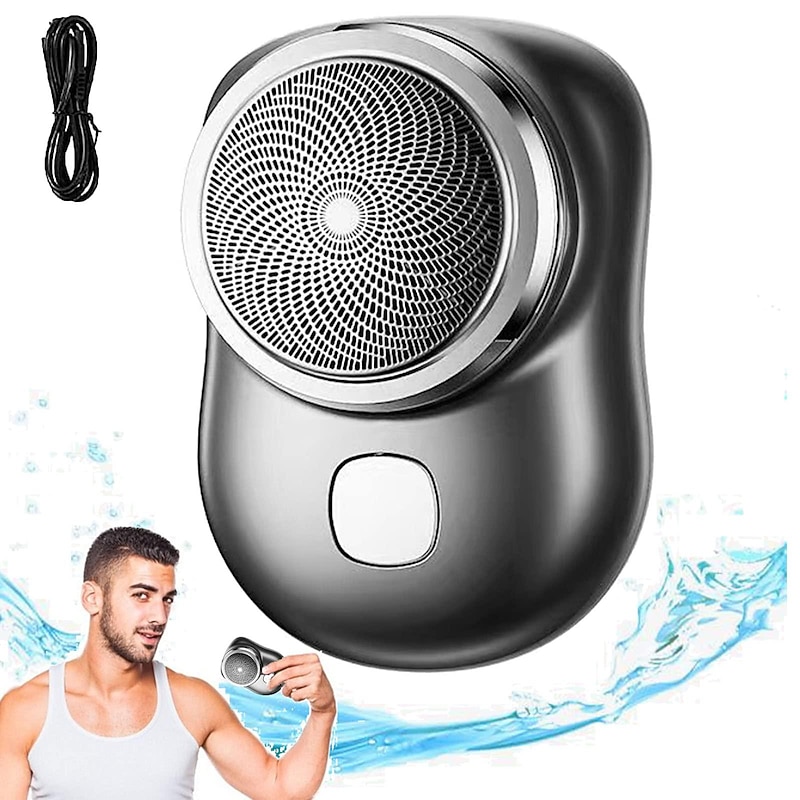 2023 New Upgrade Powerful Storm Shaver Men's Electric Shavers, Rechargeable USB Electric Shaver, Portable Mini Shaver, Pocket Size Wet and Dry, Easy One-Button Use3