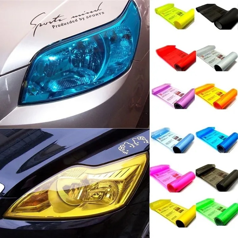 Car-Styling 30CMX60CM Auto Car Light Headlight Taillight Tint Styling Waterproof Protective Vinyl Film Sticker Car Accessories Pel¨ªcula de la linterna Filme farol Film de phare
