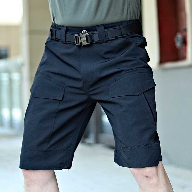 Men's Cargo Shorts Hiking Shorts Plain Comfort Breathable Outdoor Daily Going out Fashion Casual Black Green2