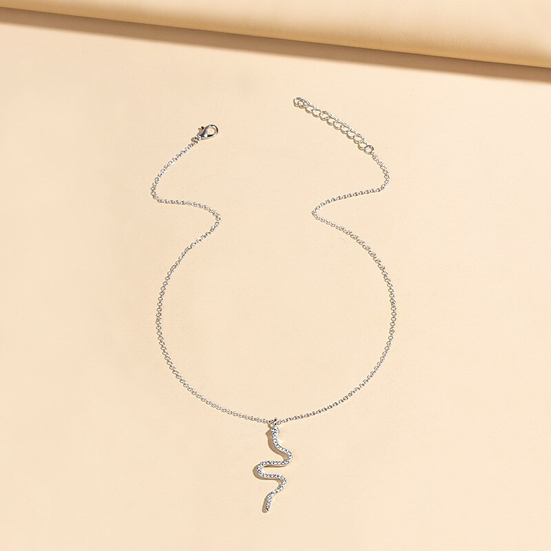 1PC Chain Necklace Long Necklace For Women's Daily Alloy Snake Snake3