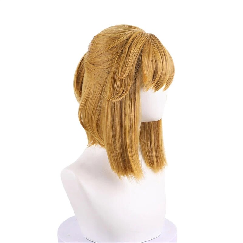 Yellow Cosplay Wig Halloween Wigs4