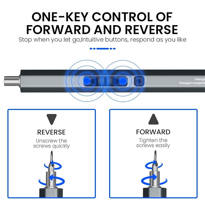 Electric Screwdriver Set 50 In 1 Precision Hex Torx Bits Magnetic Screwdrivers With LED Light Phone Repair Electric Tool3