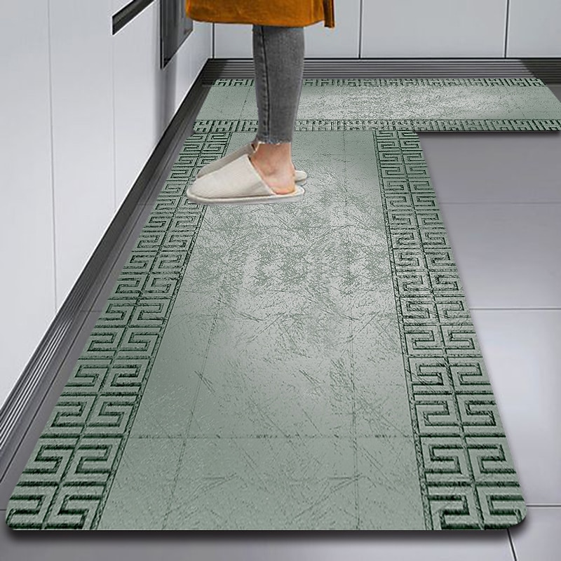 Floor Tile Diatomaceous Earth Kitchen Rug Super Absorbent Kitchen Door Quick-Drying Foot Mat Entry Door Mat Non-Slip Carpet4