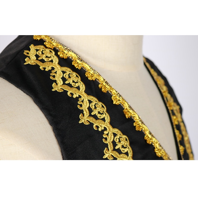 Vintage Steampunk 17th Century Masquerade Vest Waistcoat Prince Jacquard Jacquard Fancy Dress Men's Halloween Carnival Masquerade Party / Evening Carnival of Venice Adults' Vest4