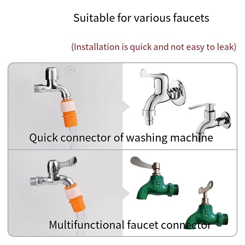 5Pcs Faucet Joint Hose To Hard Pipes Adapter Tap Connector Faucet Adapter Multipurpose garden Tap Hose Connector4