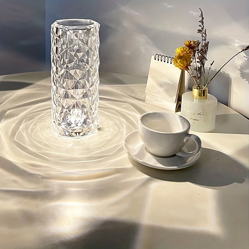 Crystal Table Lamp Ambient Lamps Christmas Gift Modern Contemporary USB Powered For Bedroom Girls Room Crystal <5V4