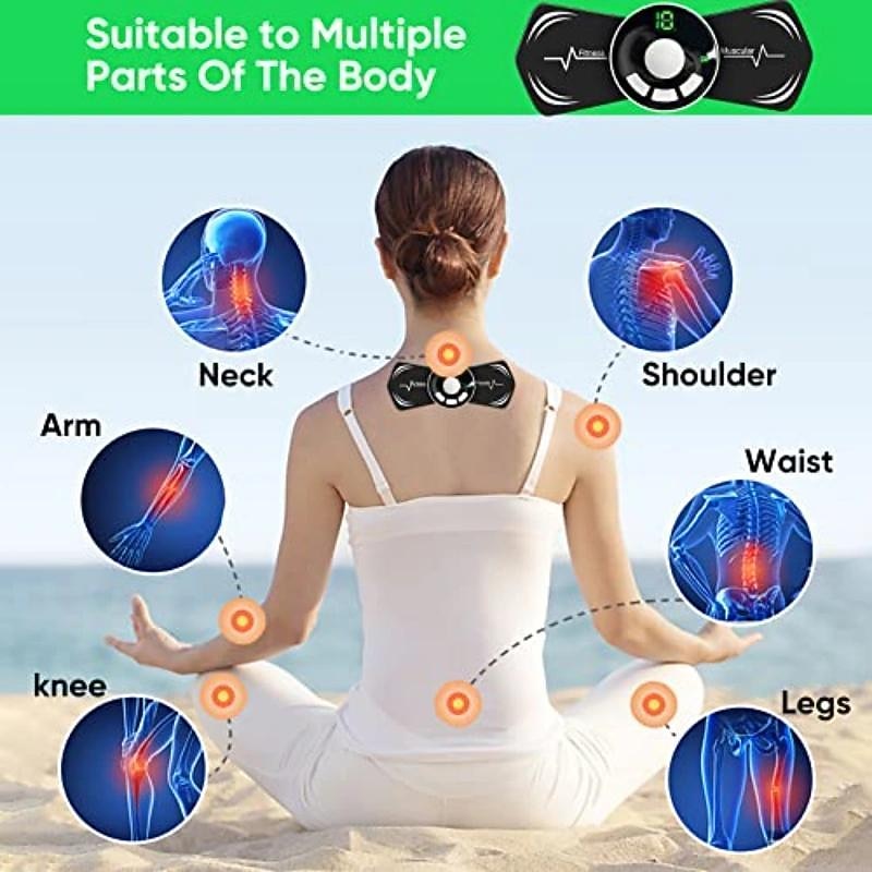 EMS Intelligent Mini Cervical Massage Pad Portable Remote Control Electric Neck Massager Shoulder And neck Pulse Physiotherapy Instrument4