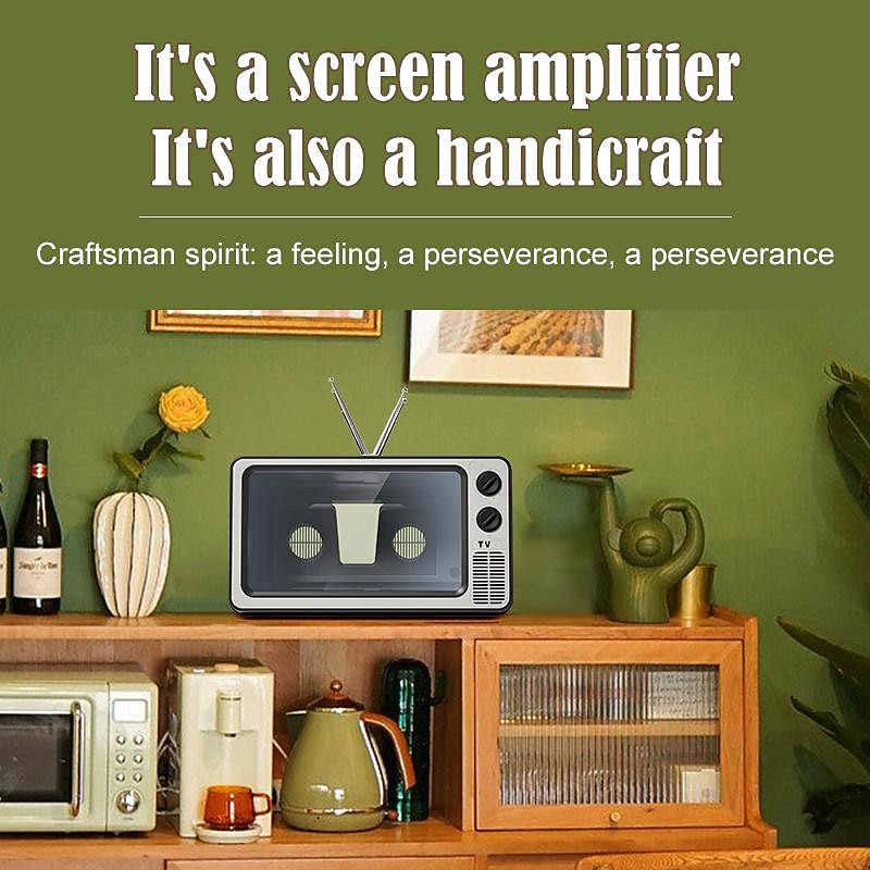 12 Inch New Mobile Phone Screen Magnifier Enlarged Expand Stand Phone Holder HD Video Amplifier Eyes Protection Retro Tv Box4