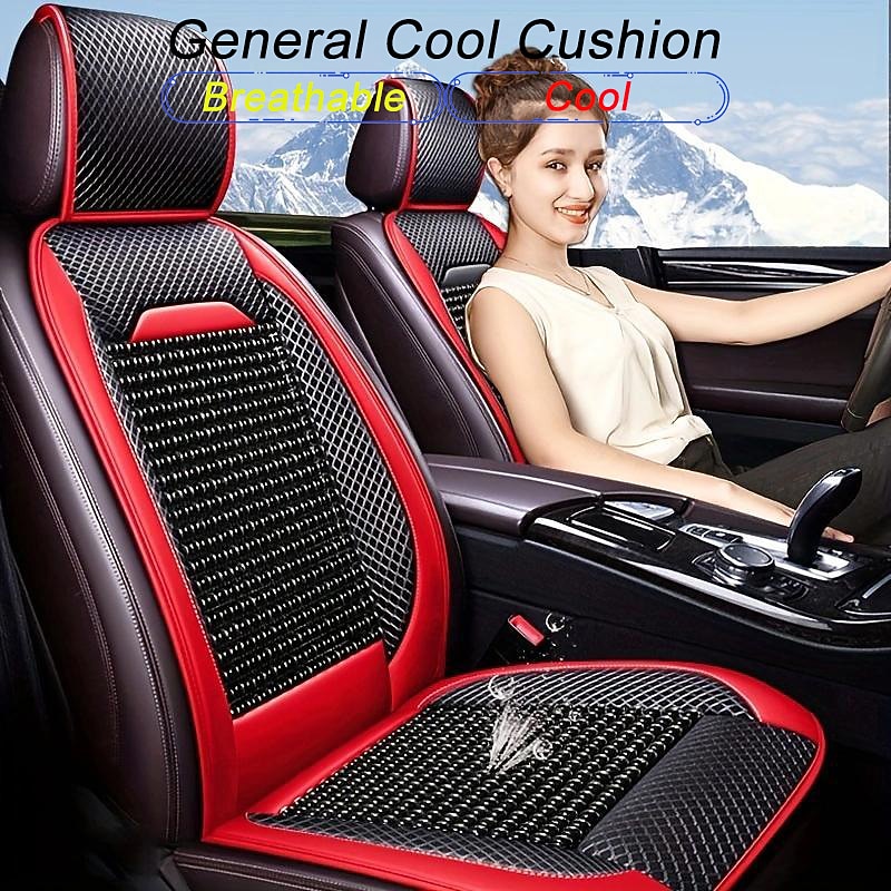 Summer Wood Beads Car Cushion Breathable Beads Car Seat Cushion Single Seat Four Seasons General Cool Cushion Single Piece