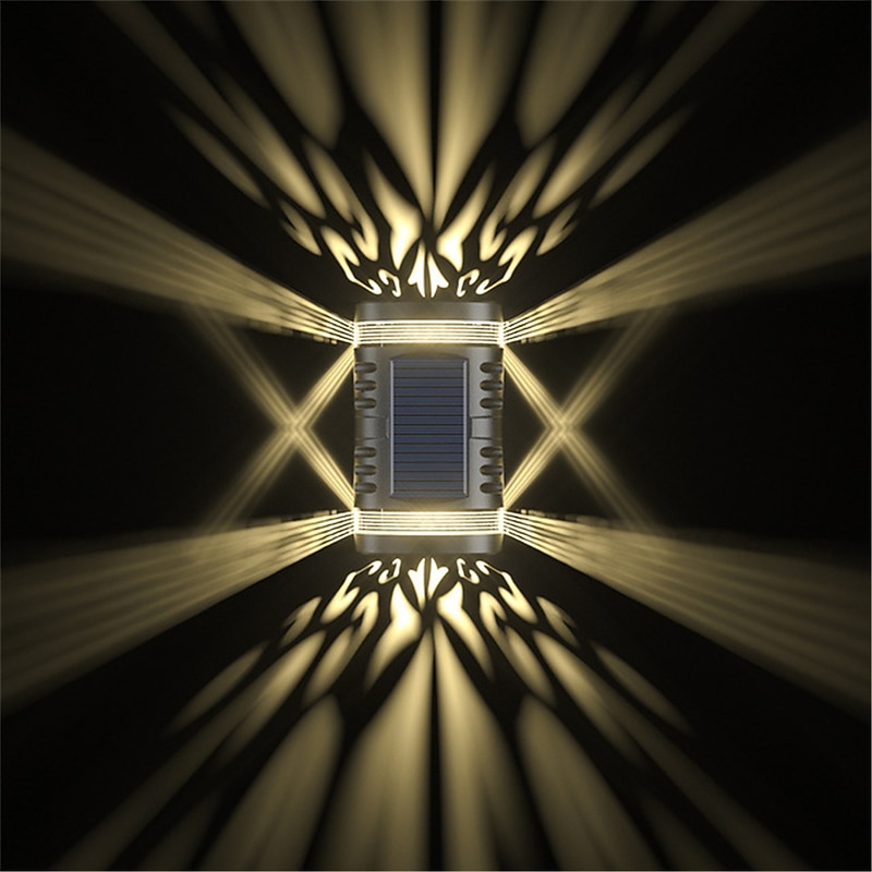 Solar LED Outdoor Wall Lamp Waterproof Garden Decor Light for Balcony Courtyard Landscape Street Garden Wall Light4