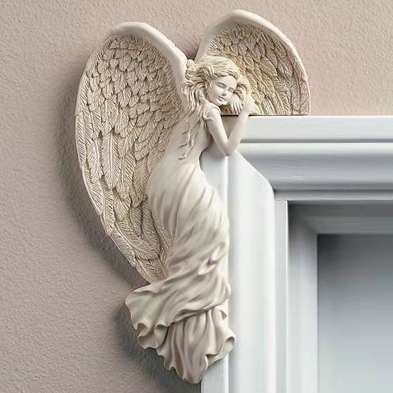Redemption Angel Door Frame Pendant Awakening Angel Wings Pendant Door Frame Decoration Resin Pendant Decoration