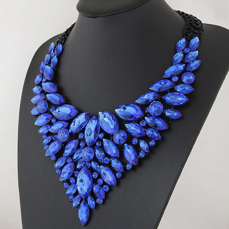 1PC Statement Necklace Crystal Necklace For Women's Wedding Party Evening Alloy Retro Alphabet Shape Precious3