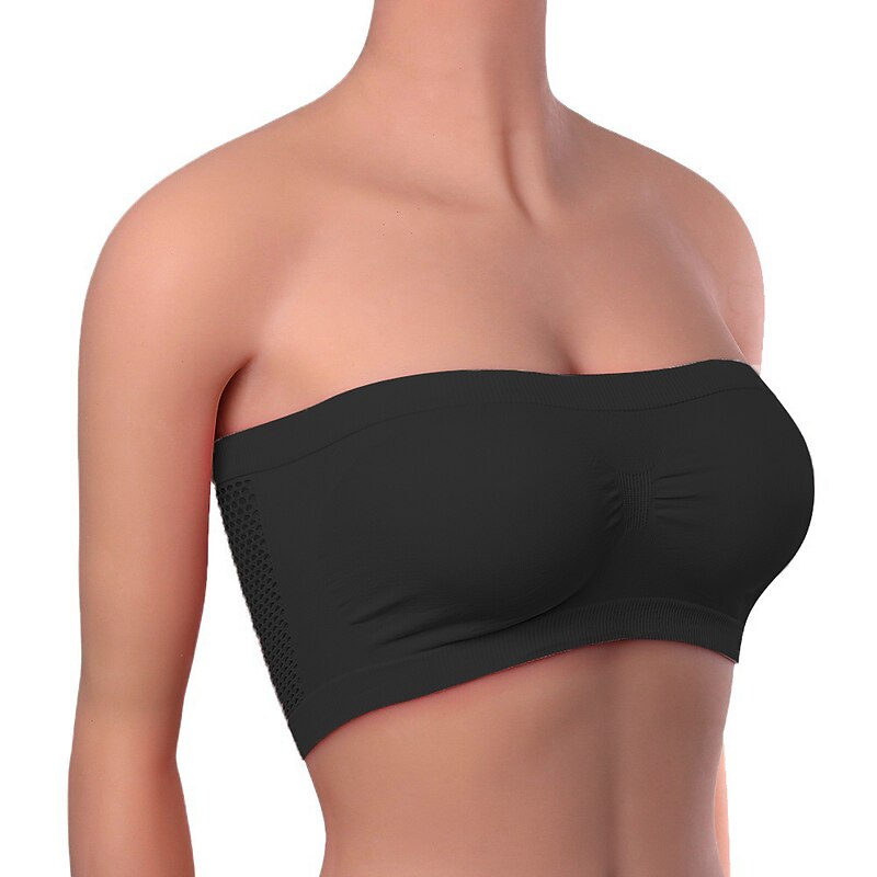 Women's Top Pure Color Fashion Hot Comfort Home Street Daily Nylon Breathable Bandeau Sleeveless Summer Spring Home Outfits2