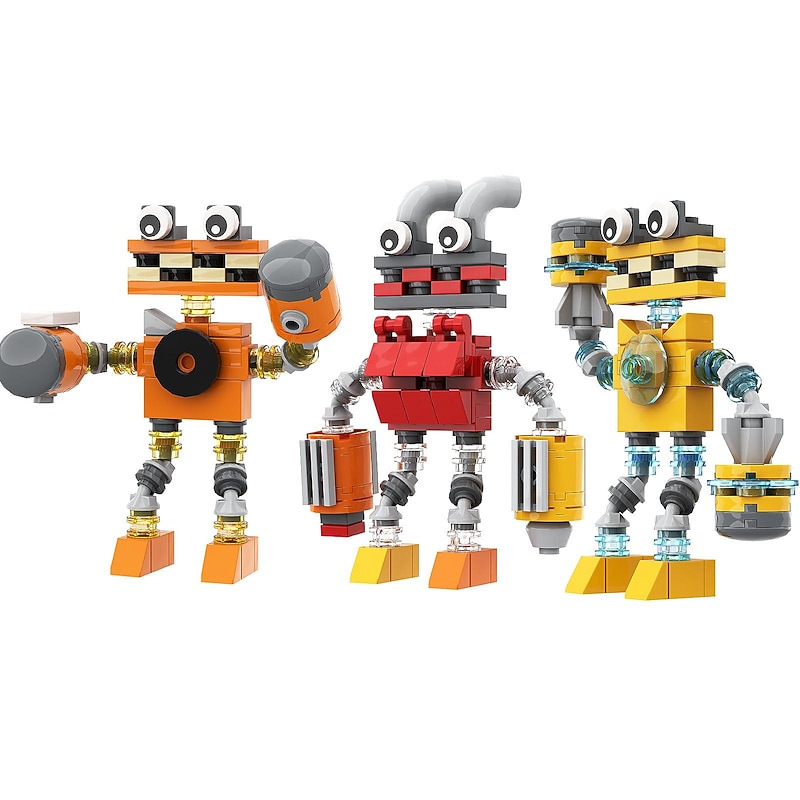 Building Blocks,Explosive My Singing Monsters Assembling Building Block Game Monster Choir Small Particle Building Block Toys4