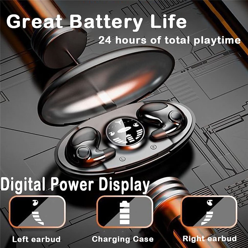 Sleeping BT Earphones Can Lie On The Side Ears Can Be Worn For A Long Time Without Pain Mini Does Not Flash Light High-quality Sound Quality2