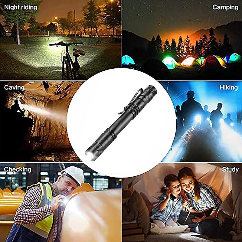 Mini Portable LED Pen Light Pocket Ultra Bright High Lumens Handheld Flashlight Linterna Led Torch for Camping Outdoor Emergency3