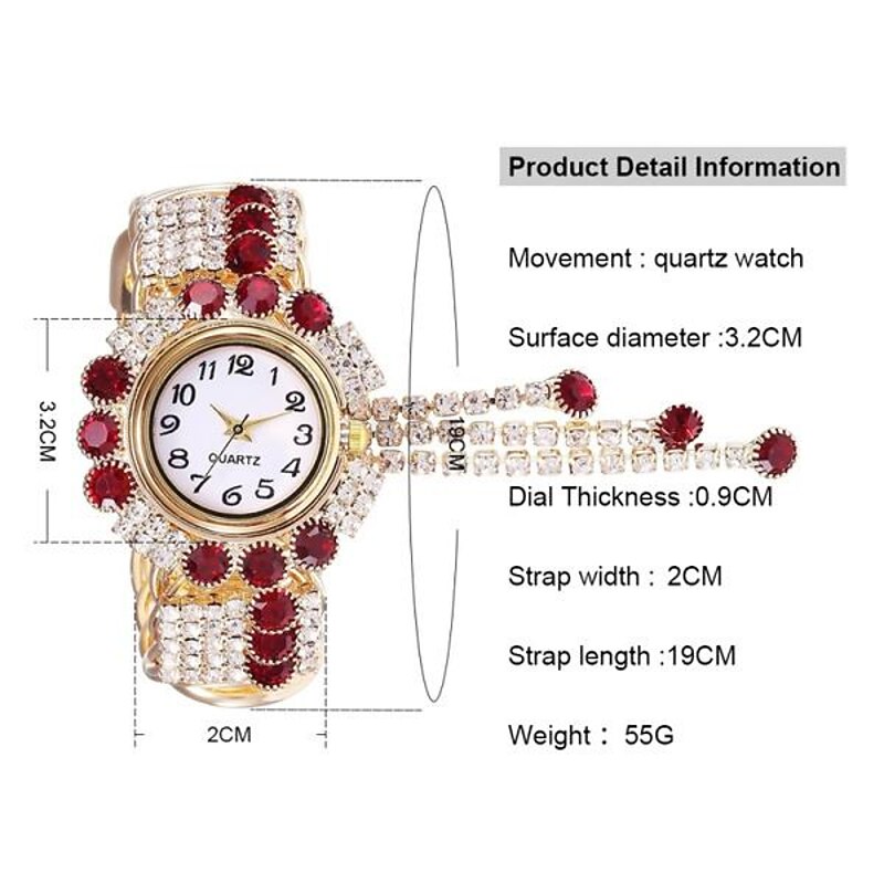 Luxury Fashion Diamond Bracelet Watches Women's Quartz Watch Stainless Steel Bracelet Casual Dress Watch Female Clock2