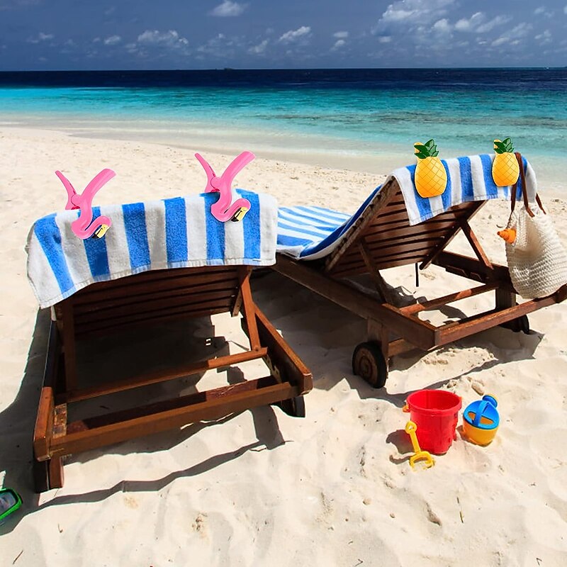 Cute Animal Series Beach Towel Windproof Clip, Beach Towel Clip, Towel Clip for Beach Chairs, Cruise, Holiday, Pool Blankets, Loungers4