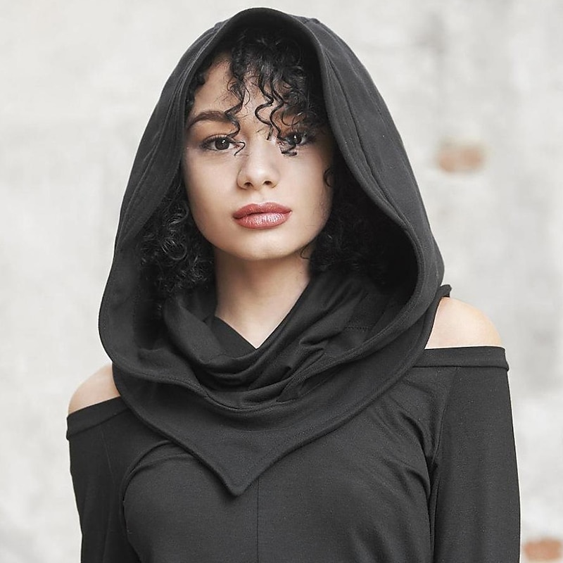 Punk & Gothic Medieval Mask Hooded Viking Ranger Archery Fancy Dress Men's Women's Halloween Carnival Party / Evening Adults' Mask All Seasons3