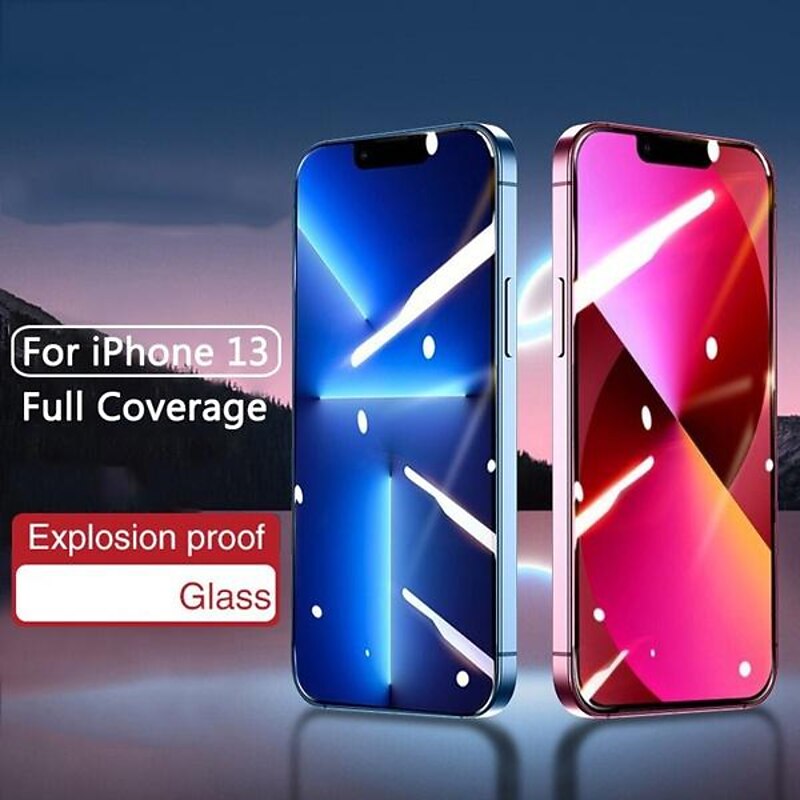 3 pcs 5 pcs 10 pcs Screen Protector For Apple iPhone 16 iPhone 15 Pro Max Plus iPhone 14 13 12 11 Pro Max Mini X XR XS Max 8 7 Plus Tempered Glass 9H Hardness Anti Bubbles Anti-Fingerprint High4