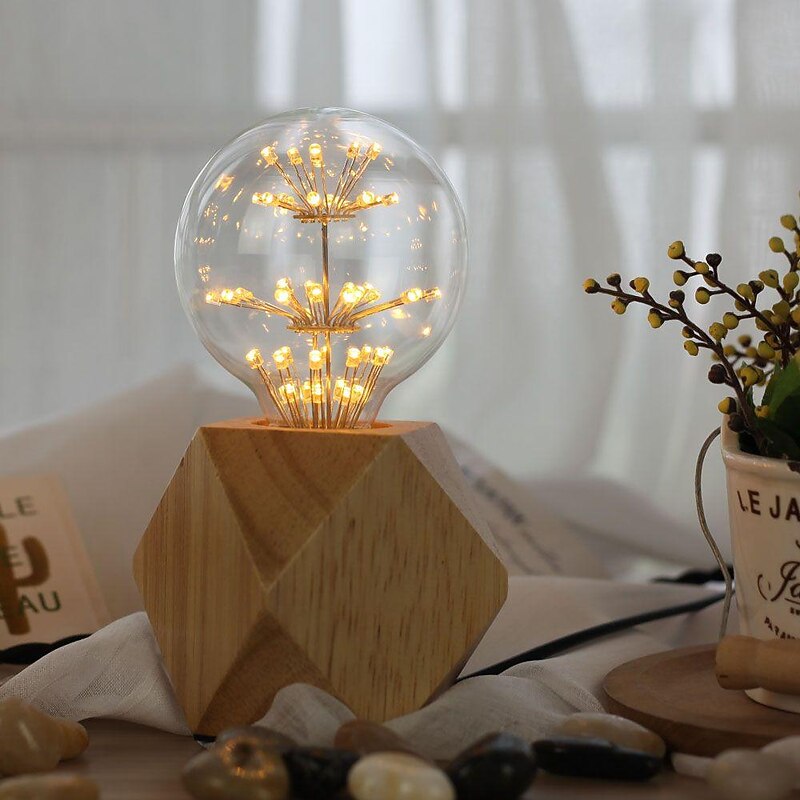 LED Vintage Edison Bulbs G125 Firework Shaped Bulbs 3W E26 E27 2300K Decorative Light Bulbs