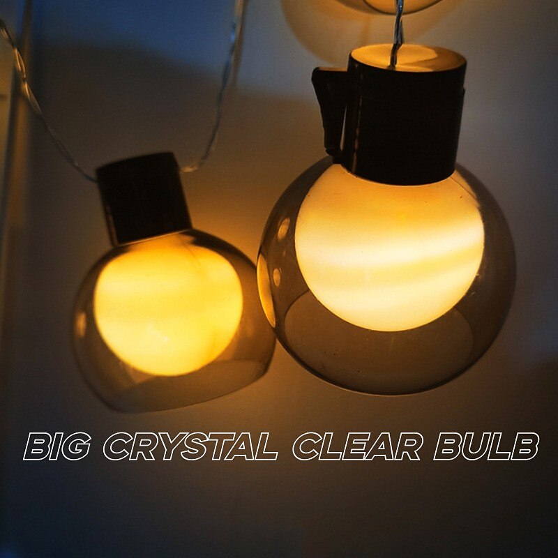 Solar Bulb String Light 5M 20Bulbs 10M 40Bulbs Outdoor Camping Led Light G50 Bulb Garden Festival Patio Decoration4