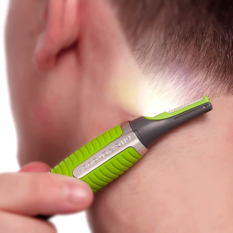 Eyebrow Ear Nose Trimmer Men's Removal Scissors Razor Electric Nose Hair Trimmer Razor Neck Eyebrow Hair Removal (not included in dry battery delivery)4