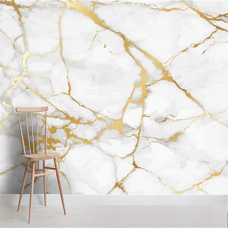 Cool Wallpapers Abstract Marble Wallpaper Wall Mural Wall Covering Sticker Peel and Stick Removable PVC/Vinyl Material Self Adhesive/Adhesive Required Wall Decor for Living Room Kitchen Bathroom