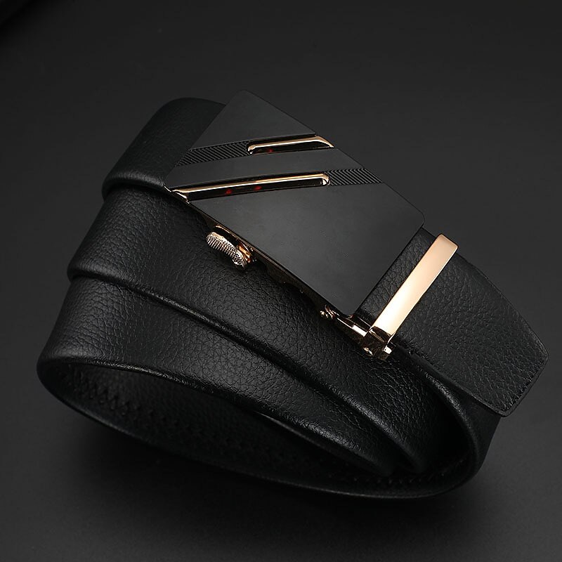 Men's Faux Leather Belt Silver Black Iron(nickel plated) Plain Daily Wear Going out Weekend3