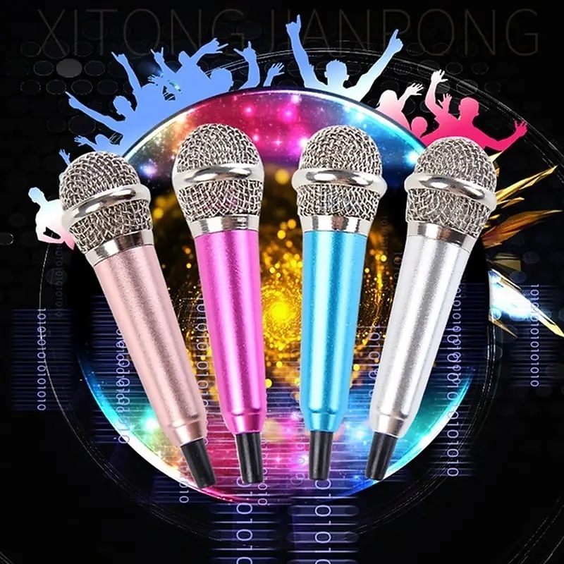 Studio Portable Mini 3.5mm Stereo Studio Speech Mic Audio Microphone For Phone/Smart Phone Desktop Accessories for Christmas Gifts2