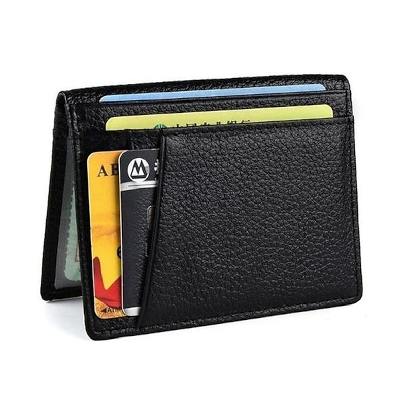 Ultra Slim Front Pocket Wallet Bifold Mens Wallet With 8 Card Slots Minimalist Travel Wallet Flip ID Window Slots for Driver License ID Cards Business Wallet Slim4
