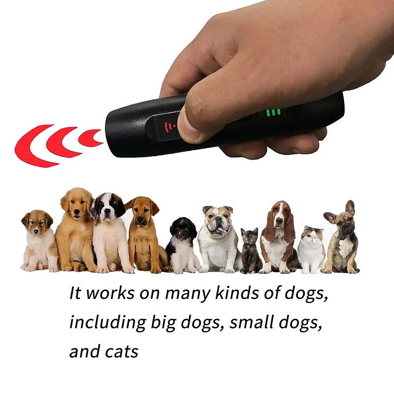 Ultrasonic Repeller Bark Deterrent Device For Small Medium Large Dogs Portable Dog Training Device4