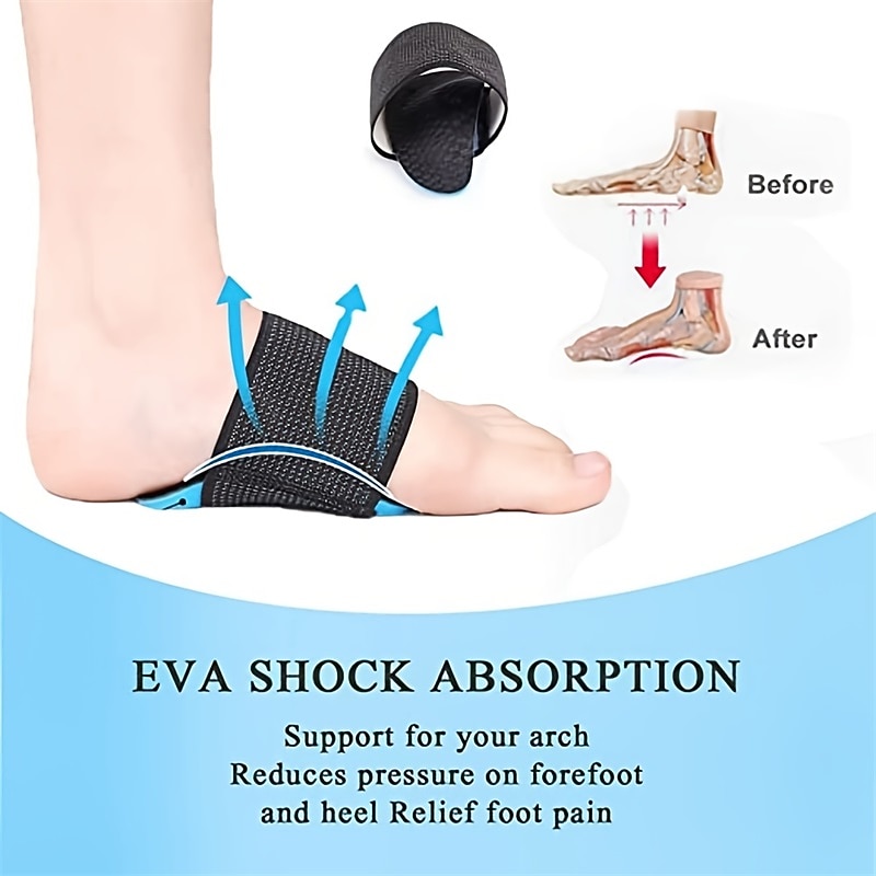 Adjustable Arch Support Brace with Cushioned Pads for Foot Pain Relief - Ideal for Plantar Fasciitis and Everyday Comfort2