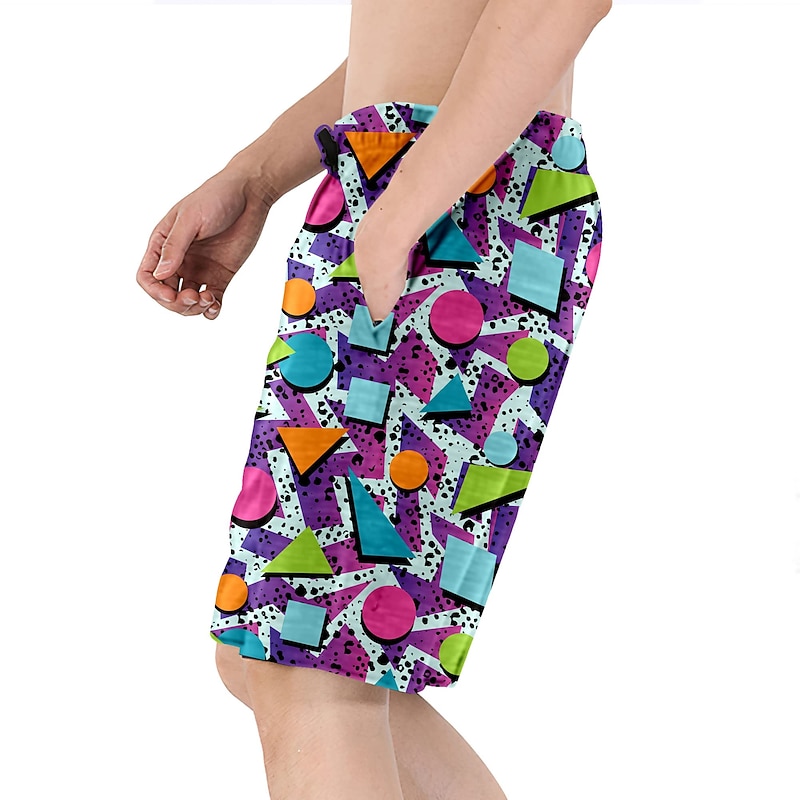 Doll Retro Vintage 1980s Beach Shorts Men's Costume Vintage Cosplay Vacation Beach Shorts2