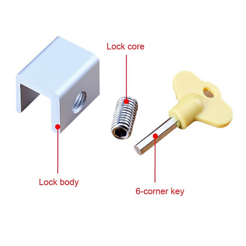 Sliding Sash Stopper Cabinet Locks Straps Doors Security Anti-theft Lock Window Sliding Door Baby Kids Child Safety Doors Lock4